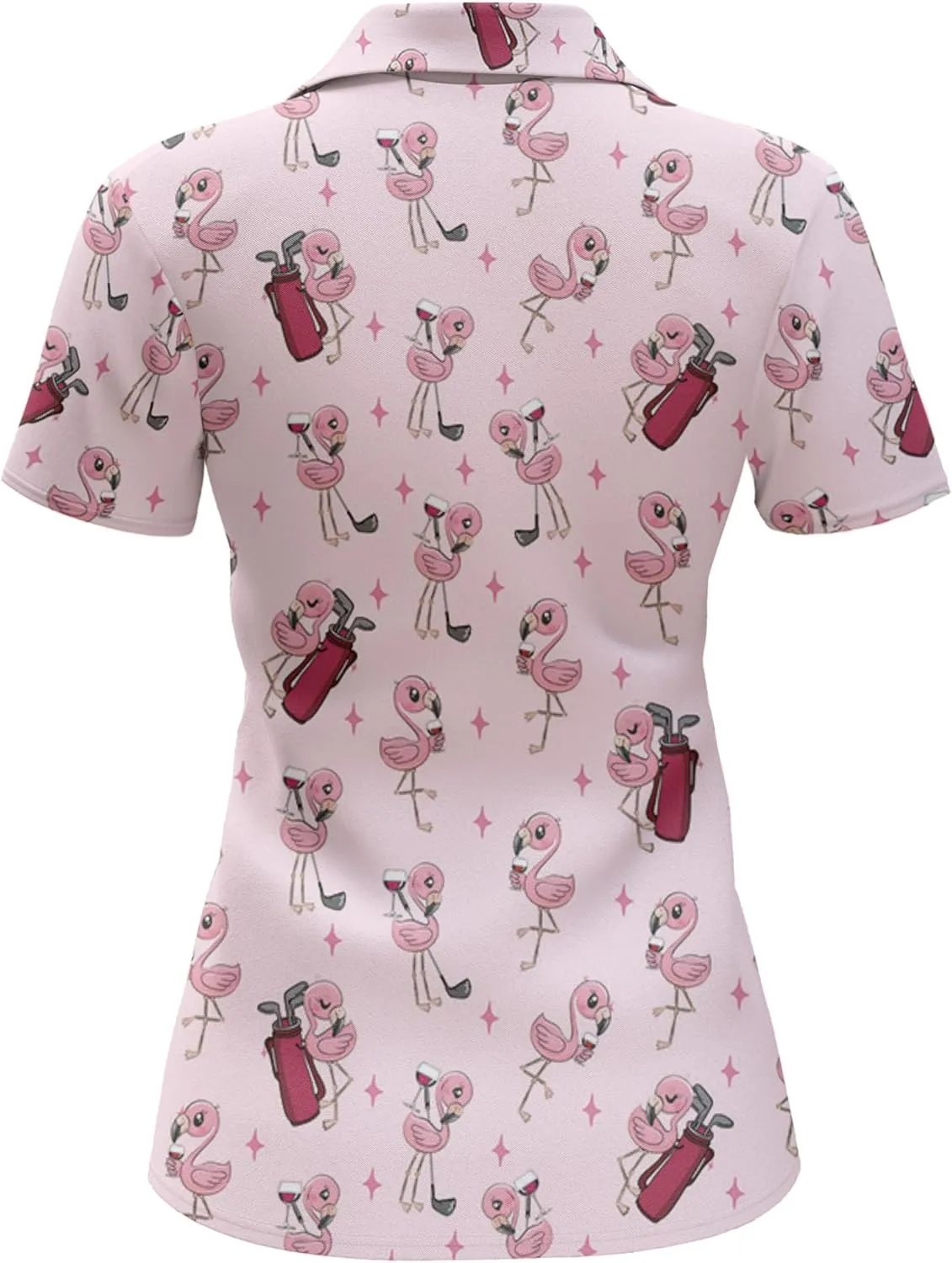 Womens Golf Shirt Funny Polo Shirts for Women Crazy Golf Outfit, Small, Aop-wpol-64653