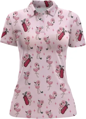 Womens Golf Shirt Funny Polo Shirts for Women Crazy Golf Outfit, Small, Aop-wpol-64653