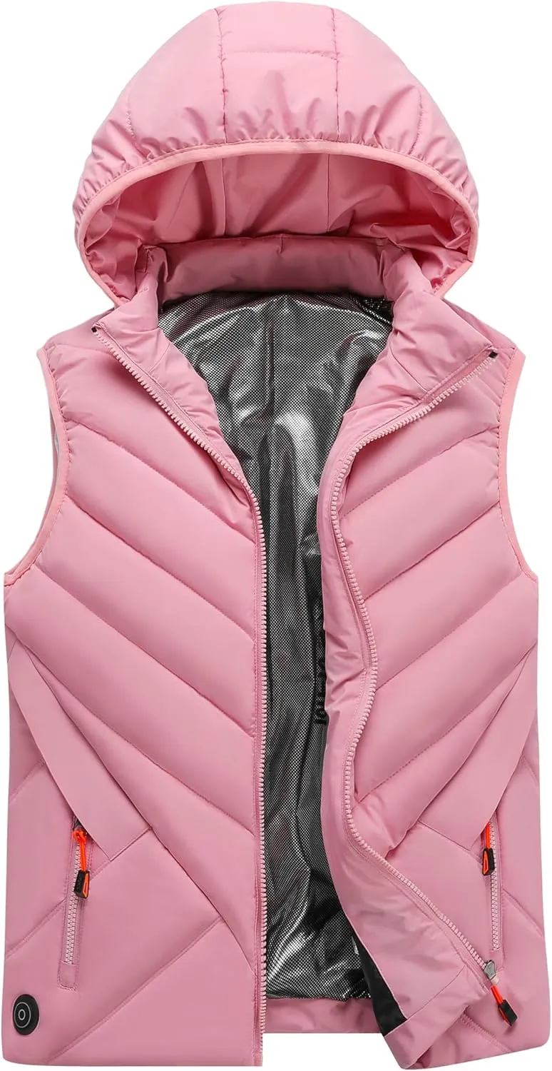 Women's Heated Vest with Battery Heated Body Warmer Winter Outdoor Heating Jackets for Women