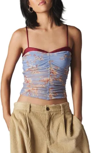 Women's Tank Top Spaghetti Strap Camisoles Lace Square Neck Bustier Cami Tops Summer Going Out Tops Y2K Streetwear