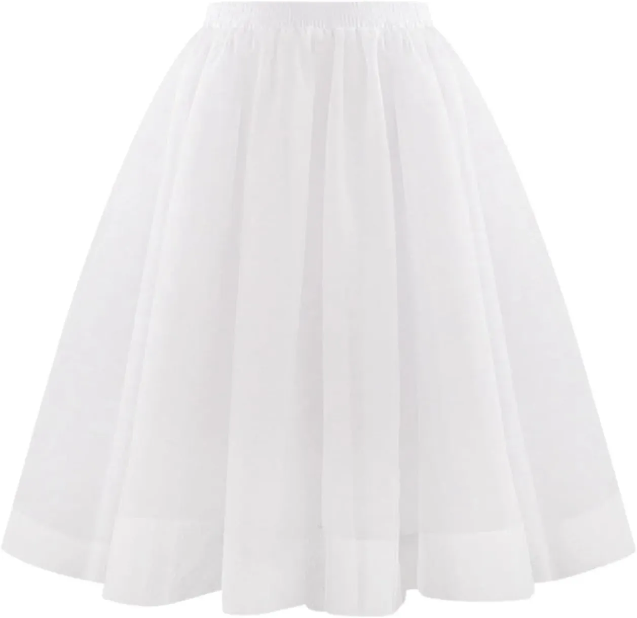 Women's Tulle Midi Short Dress Summer Vintage High Waist Short Skirt