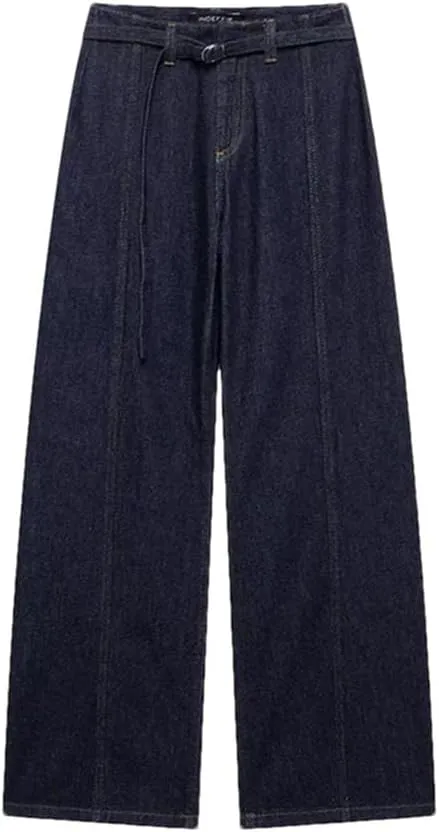 Women's Vintage Short Single-Breasted Denim Vest   Slim High-Waisted Denim Pant Set
