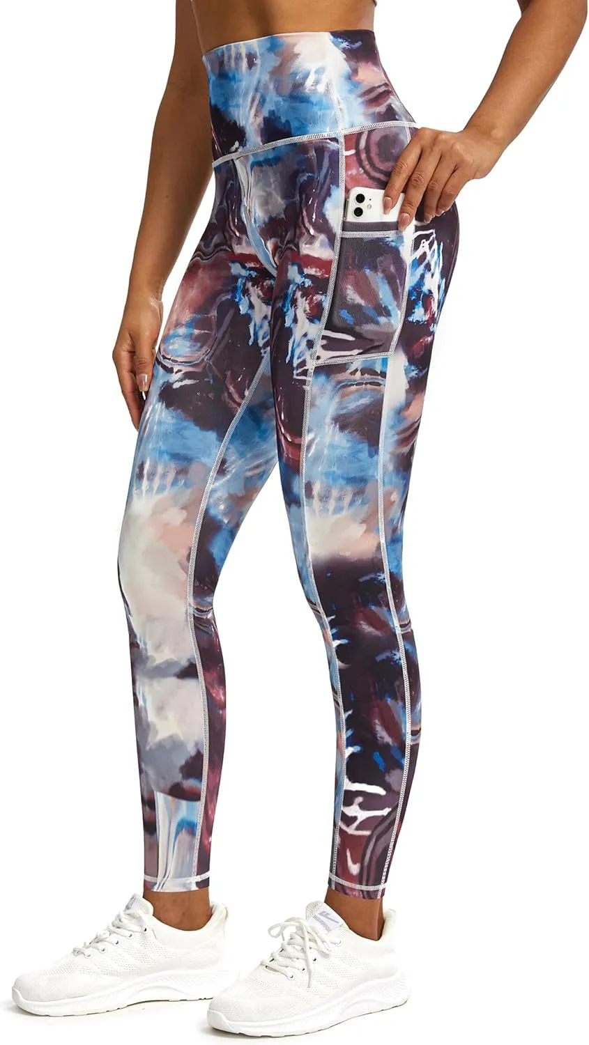 Womens Work Pants,Leggings for Women Tummy Control,Yoga Pants with Pockets Running Fitness Gym Tights