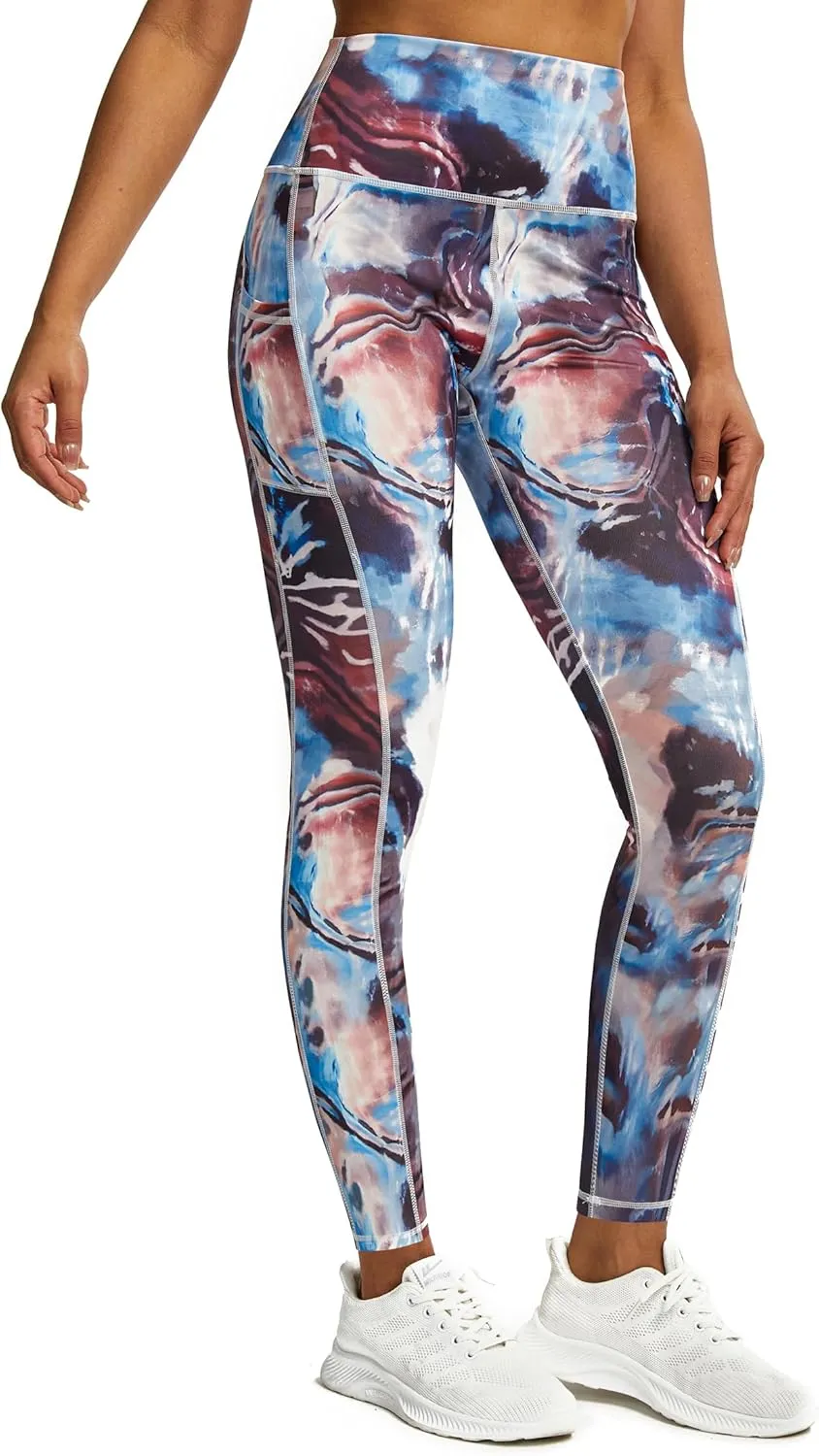 Womens Work Pants,Leggings for Women Tummy Control,Yoga Pants with Pockets Running Fitness Gym Tights