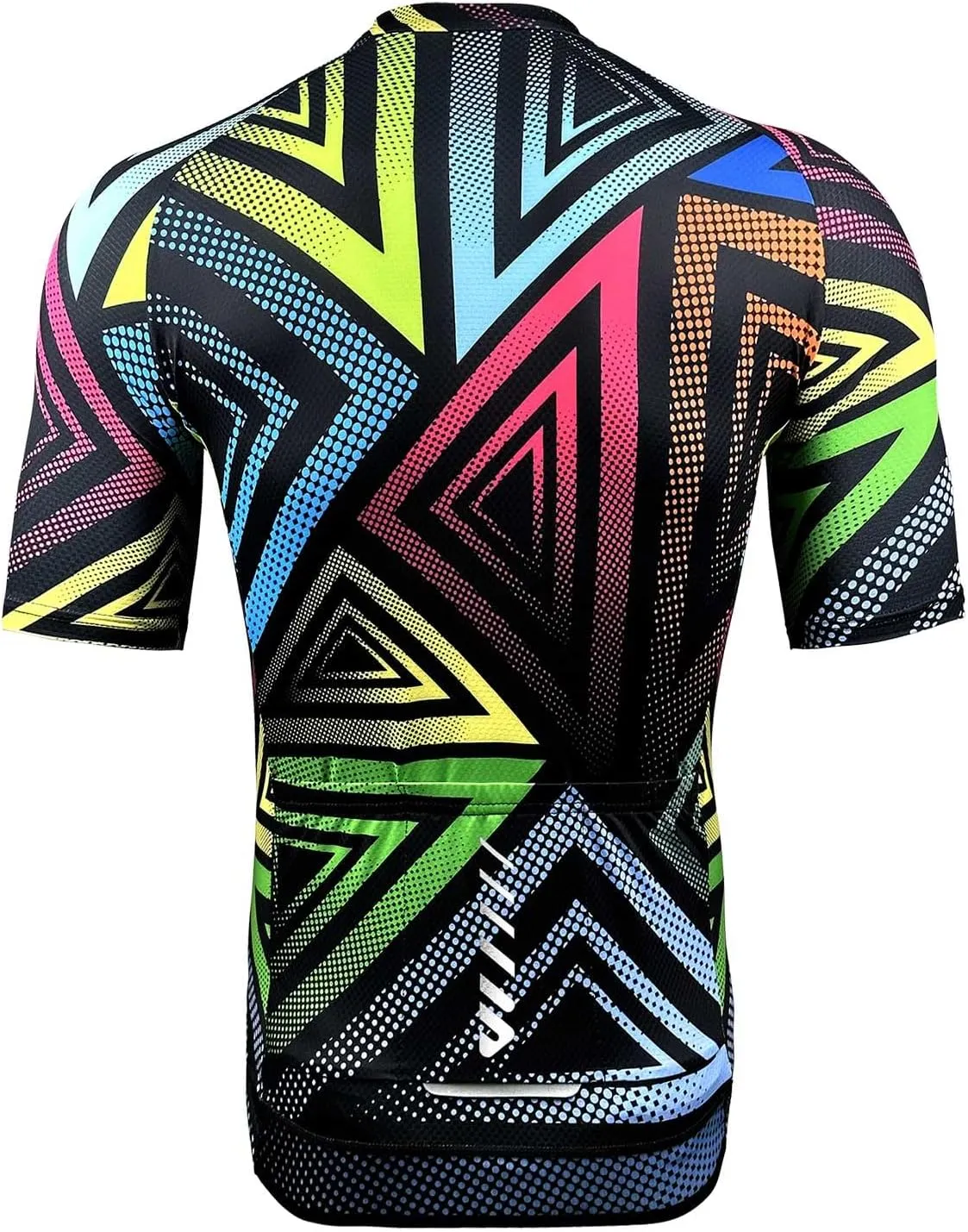 Wulibike Men's Cycling Jerseys Short Sleeve Bike Biking Shirts Full Zip with Pockets Road Bicycle Clothing