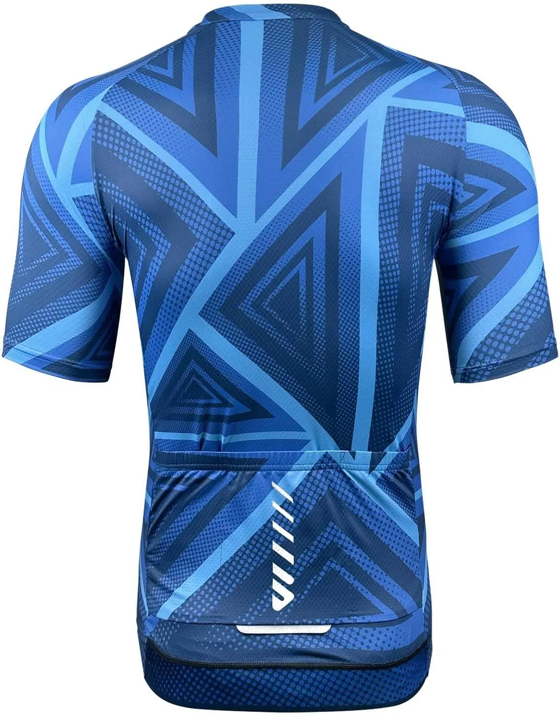 Wulibike Men's Cycling Jerseys Short Sleeve Bike Biking Shirts Full Zip with Pockets Road Bicycle Clothing