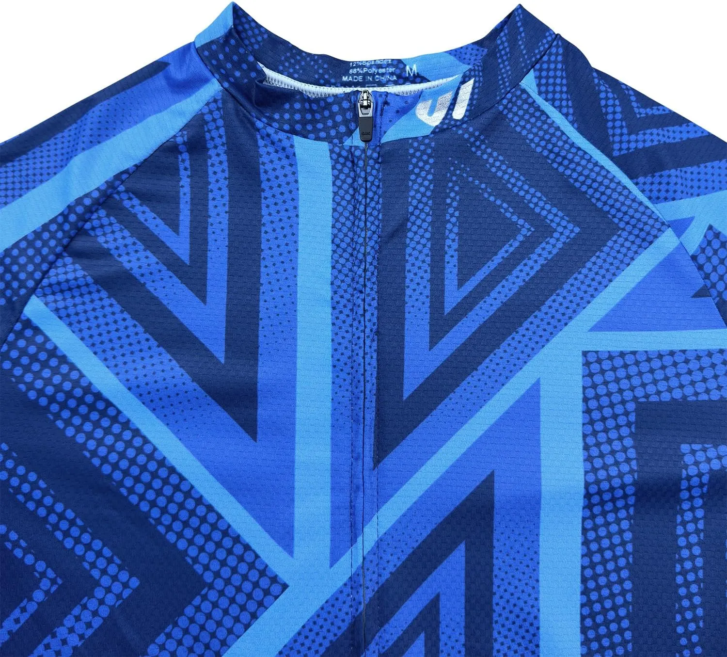 Wulibike Men's Cycling Jerseys Short Sleeve Bike Biking Shirts Full Zip with Pockets Road Bicycle Clothing