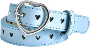 YALLNASL Retro Y2k Star Waist Belt for Girls Goth Punk Rock Belt for Jeans Dress Adjustable Faux Leather Belt Vintage